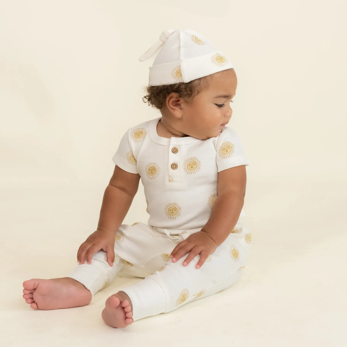Baby Organic Onesie & Pants Set - Summer Sun