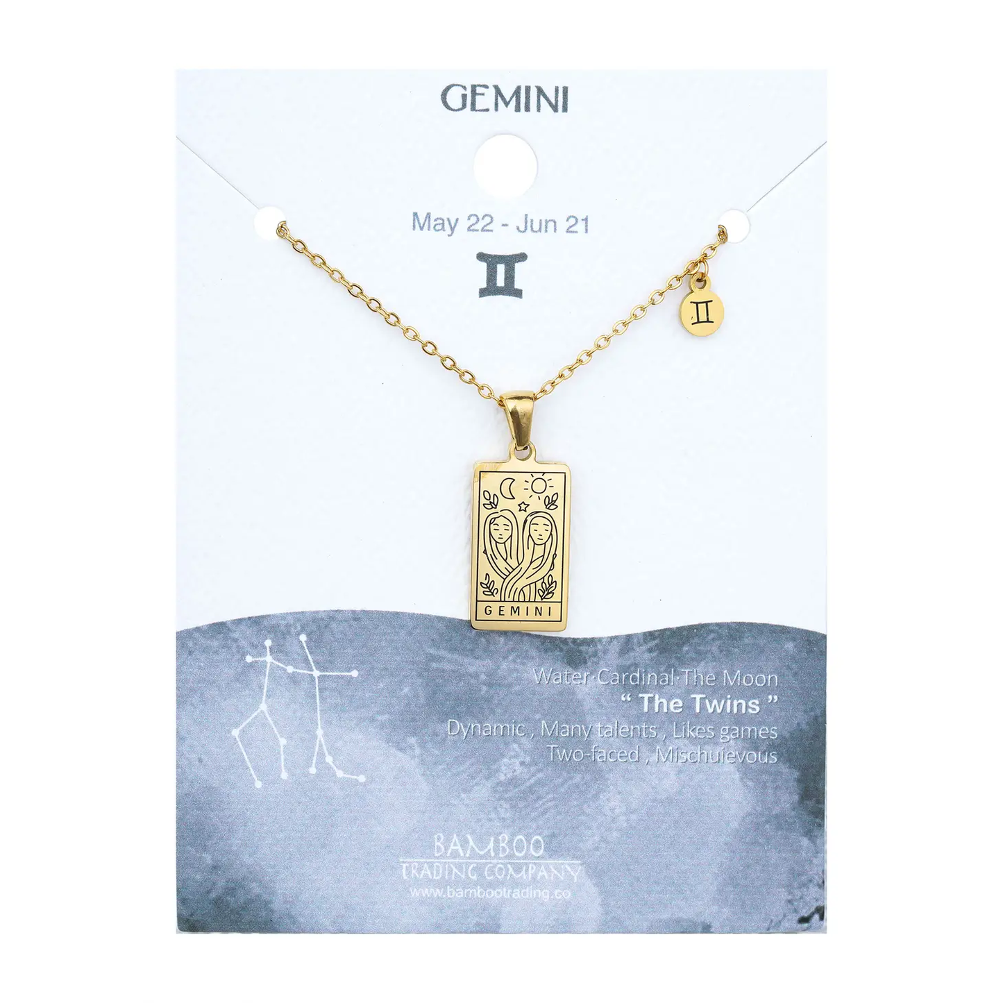 Engraved Zodiac Necklace