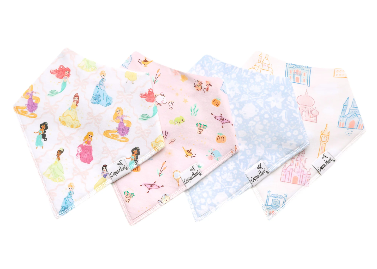 Disney Princess Baby Bandana Bib Set 4pk