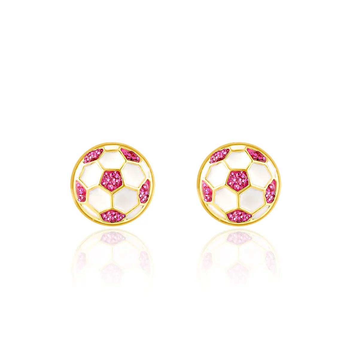 Soccer Ball Stud Earrings