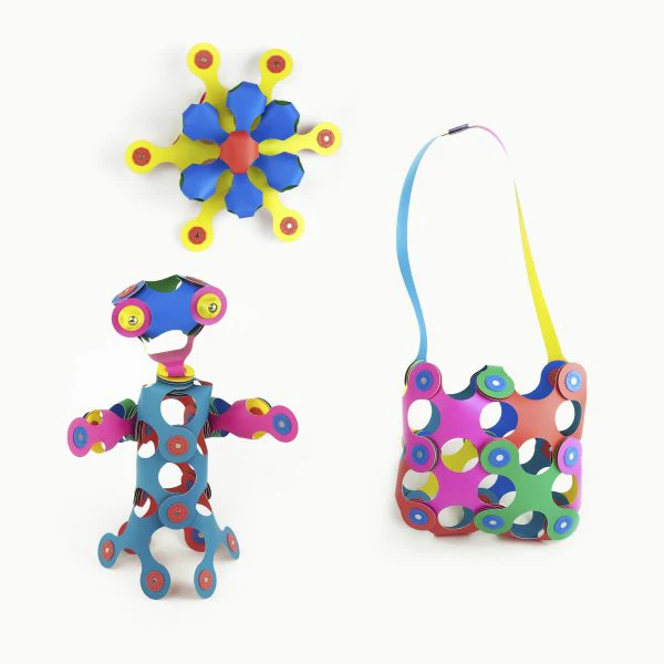 Clixo Rainbow Magnetic Toy Set