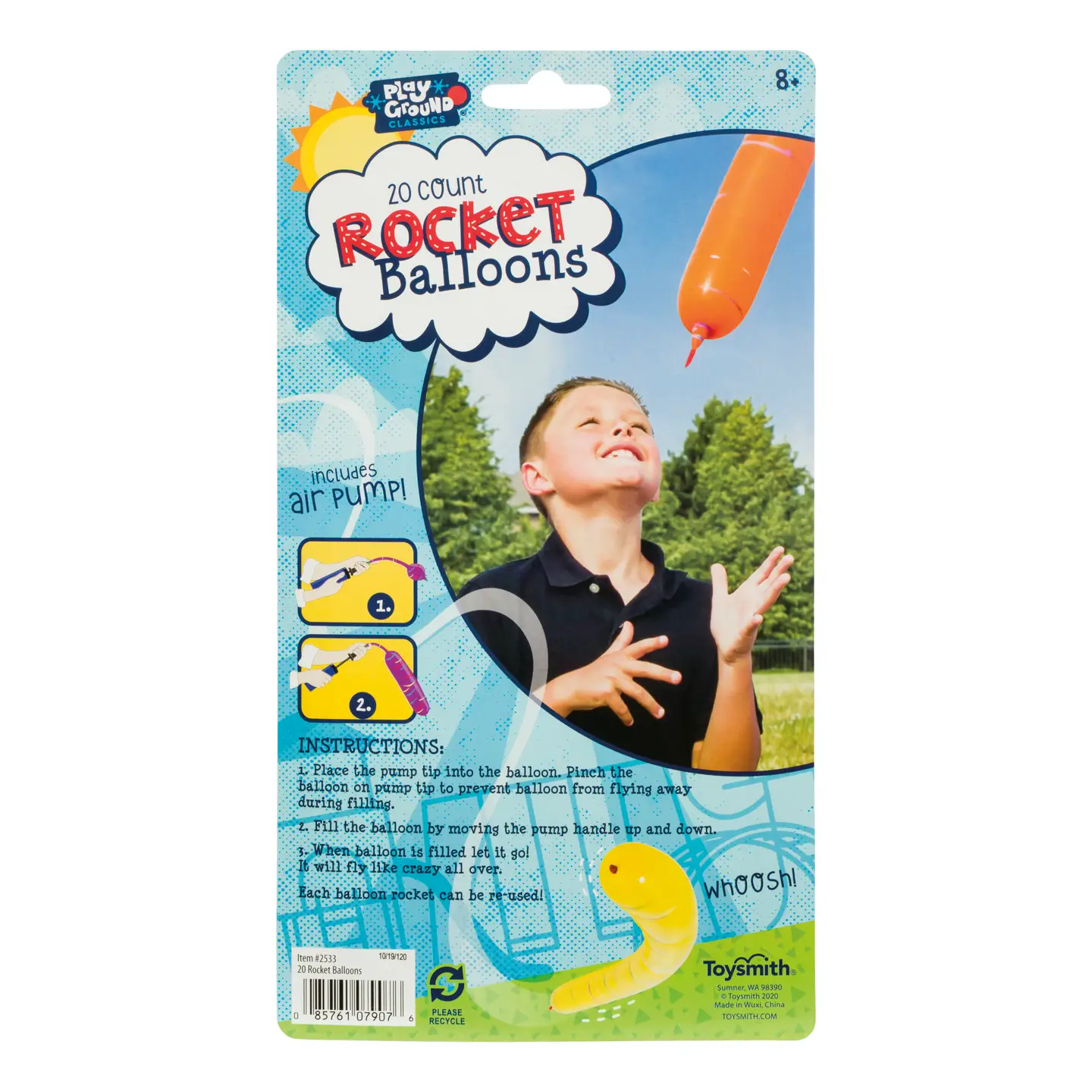 Rocket Balloons w/ Pump
