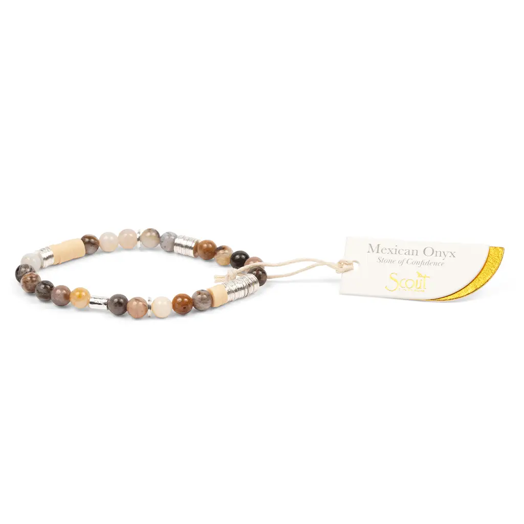 Mexican Onyx Intermix Stone Stacking Bracelet