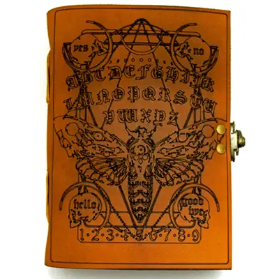 Moth + Ouija Board Soft Leather Journal