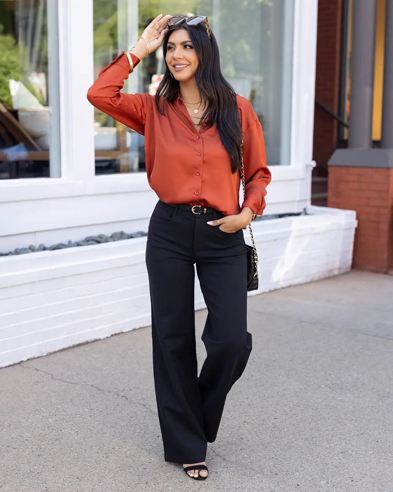 Wide Leg Fab-Fit Work Pant