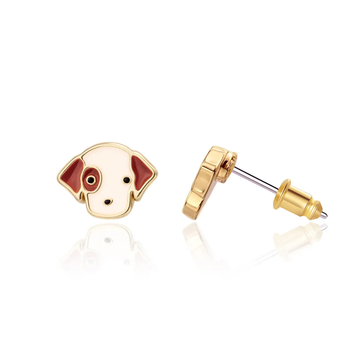 Perky Puppy Stud Earrings