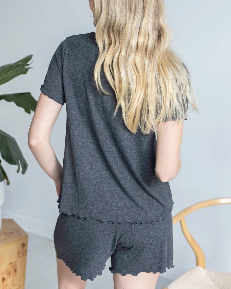 Essential Ribbed Relaxed Fit Tee