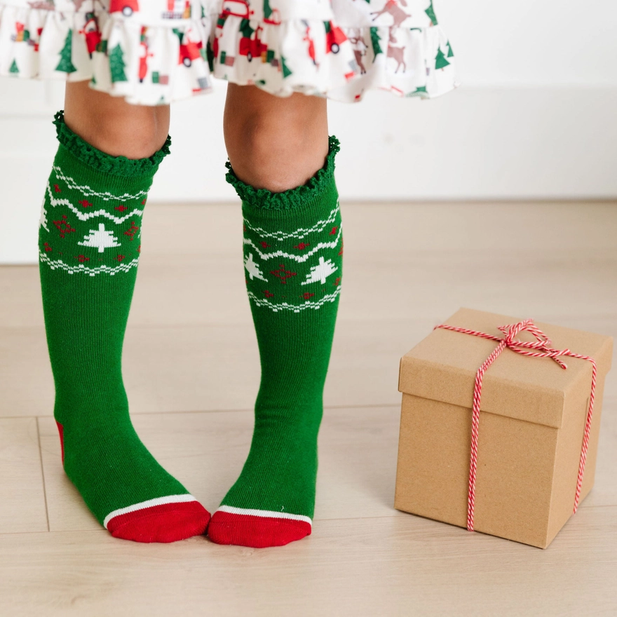 Tree Farm Knee High Socks