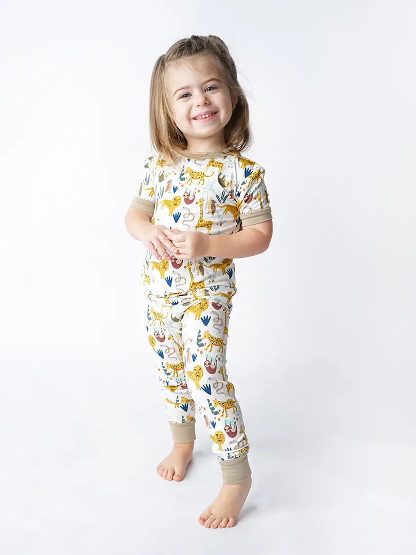 Jungle Friends Bamboo Kids Pajamas