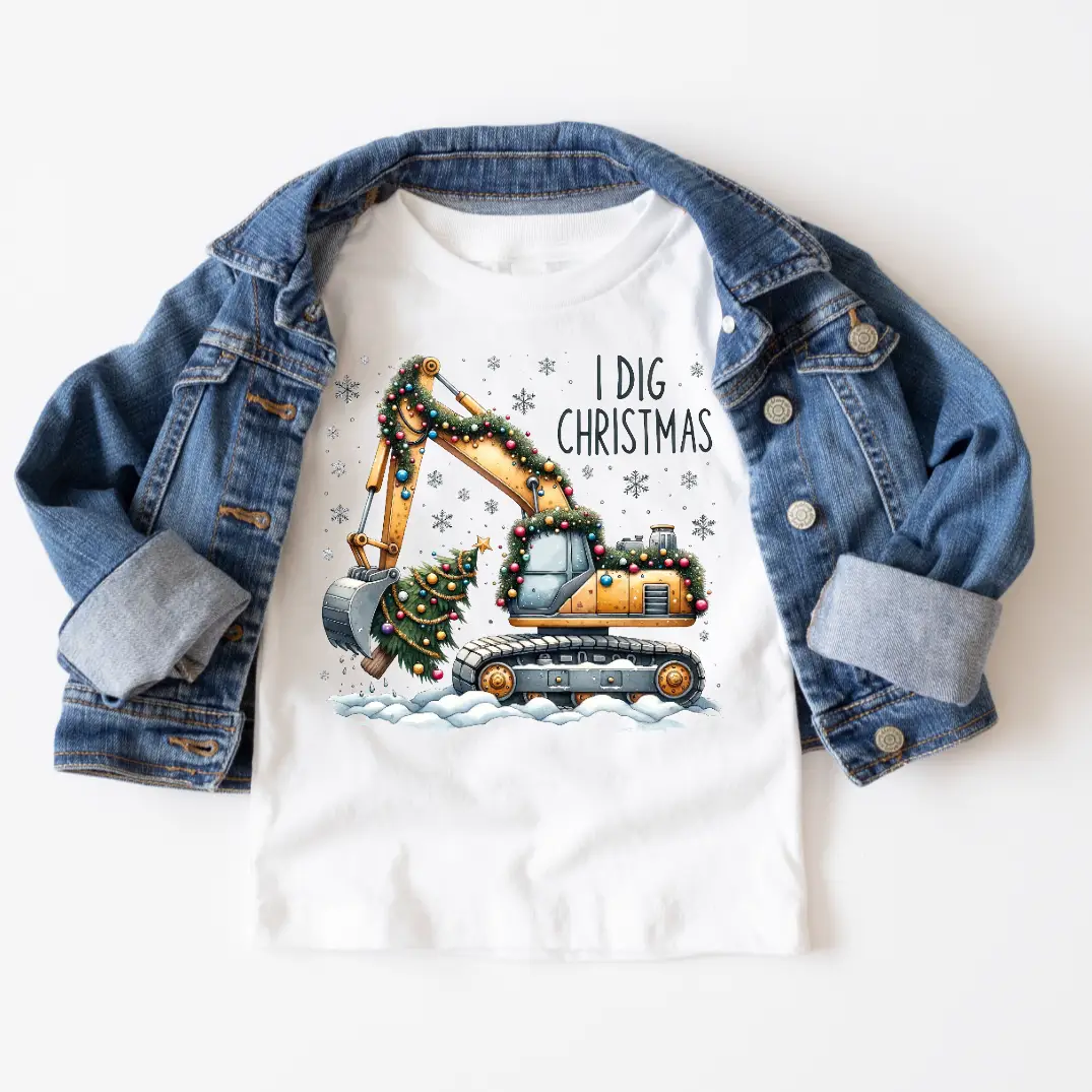 Kids I Dig Christmas Long Sleeve T-Shirt