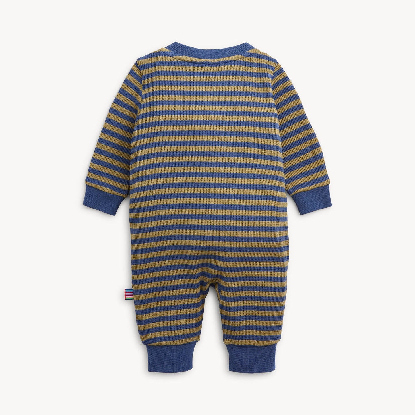 Baby Green Stripe Waffle Romper