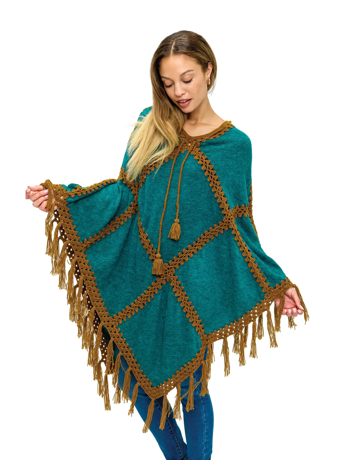 Boho Patchwork Poncho
