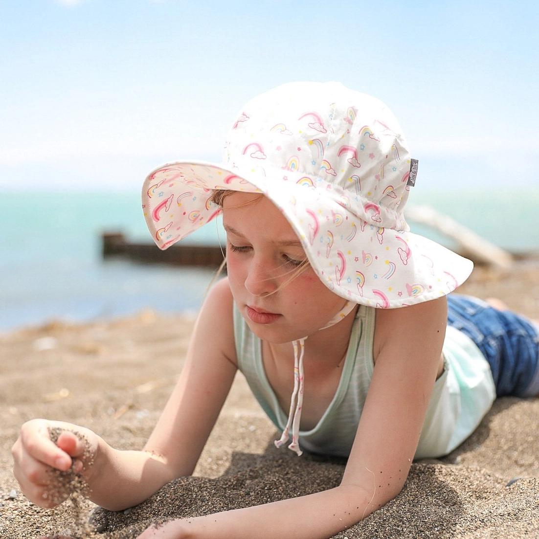 Rainbow Floppy Sun Hat