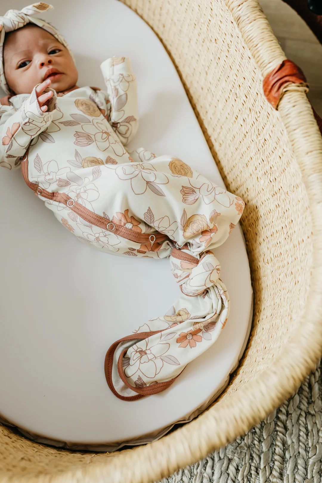 Ferra Newborn Knotted Gown