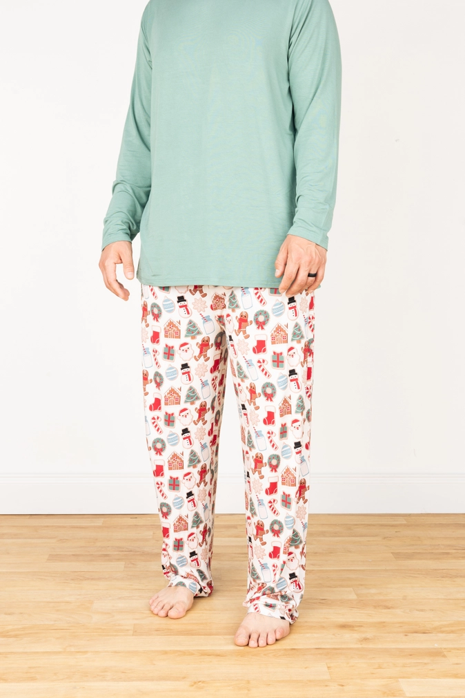 Holiday Milk & Cookies Adult Bamboo Pajama Pants