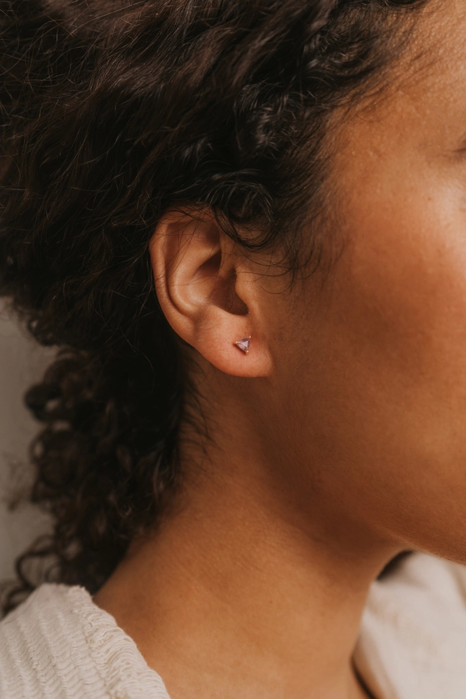 Mini Energy Earrings Amethyst