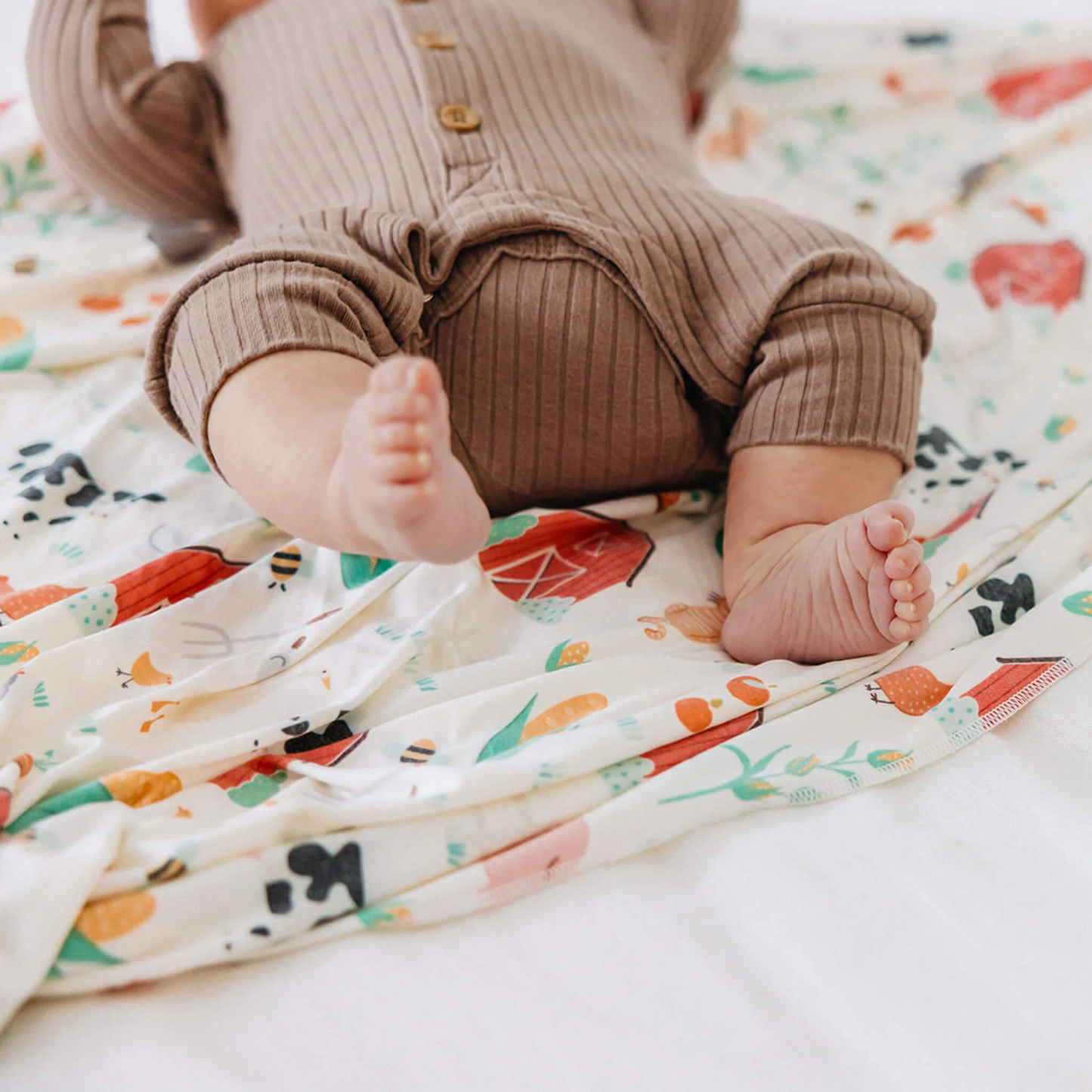 Farmstead Knit Swaddle Blanket
