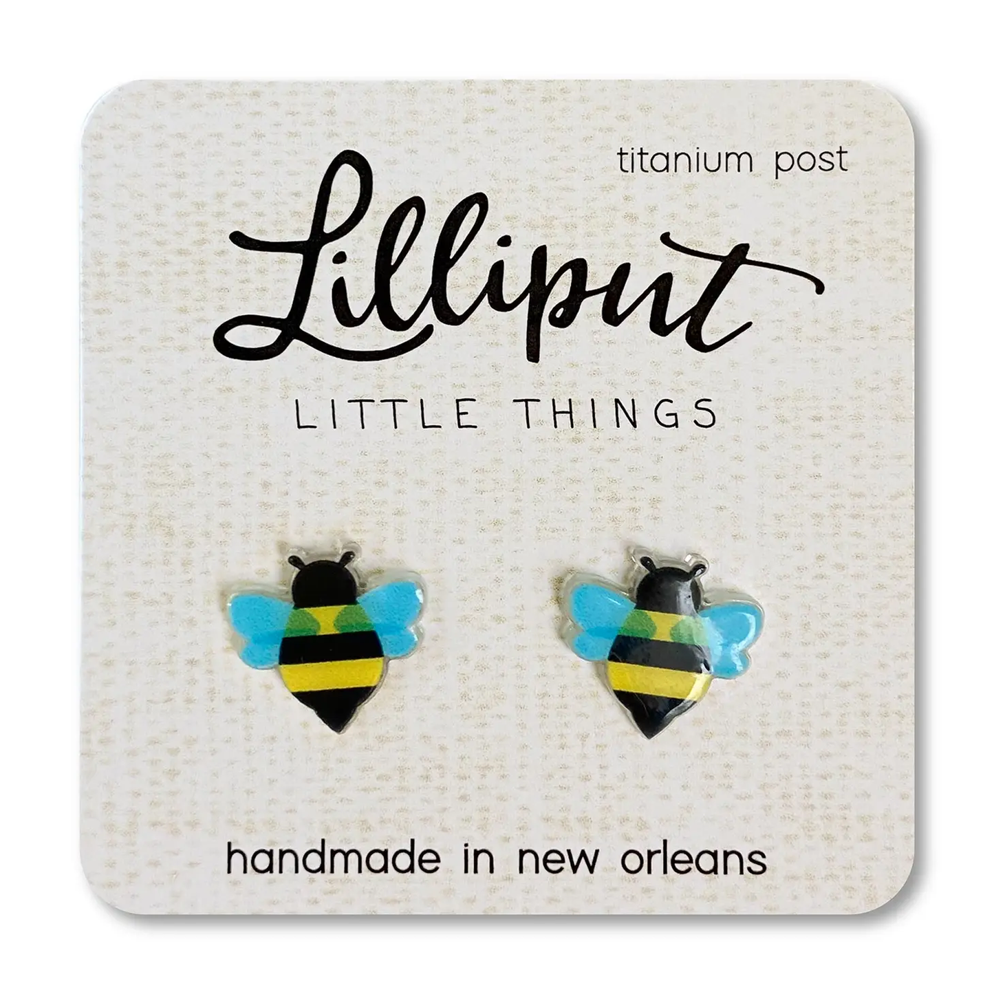Honey Bee Stud Earrings