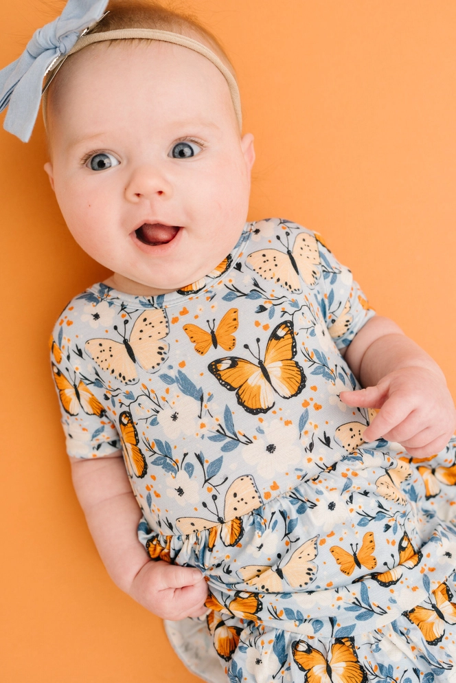 Baby Breezy Butterflies Bamboo Dress