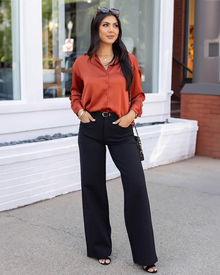 Wide Leg Fab-Fit Work Pant