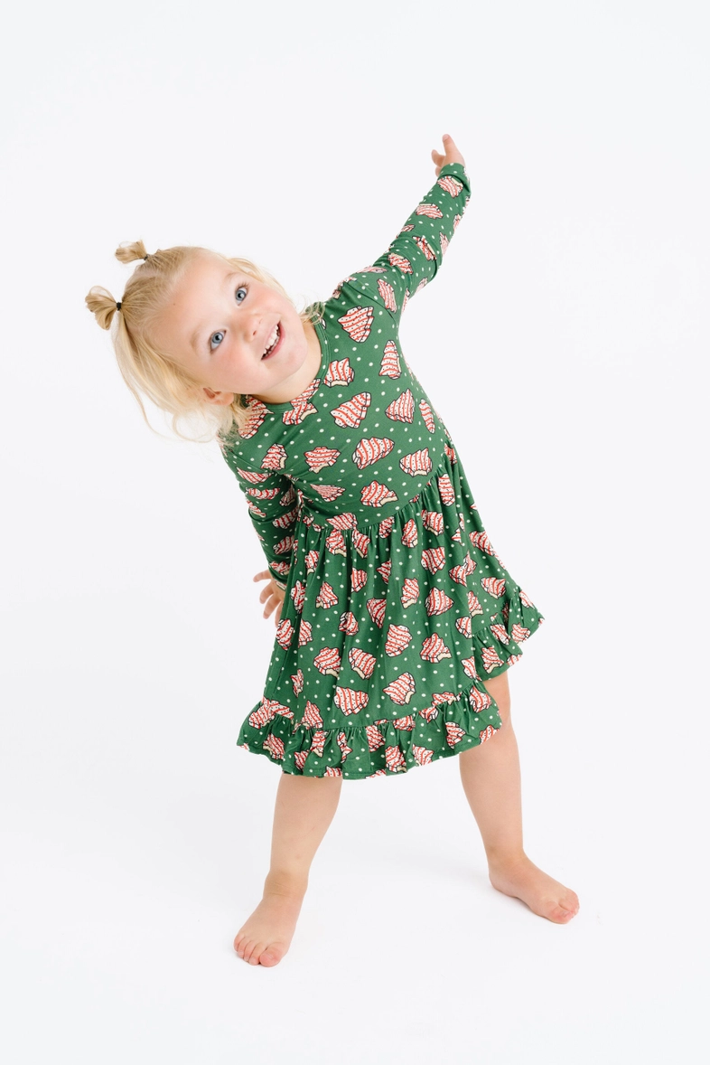 Girls Tree Treats Bamboo Dress