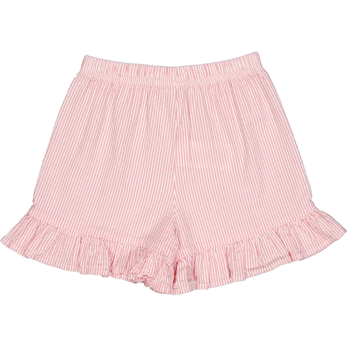 Girls Seersucker Stripe Frill Shorts