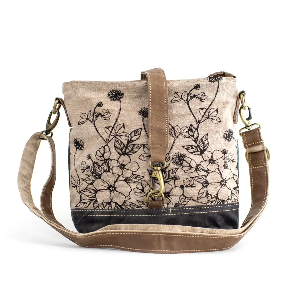 Wild Flowers Canvas Sling Bag