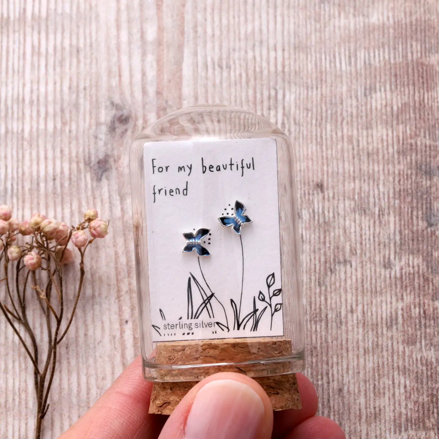 For My Best Friend Butterfly Earrings