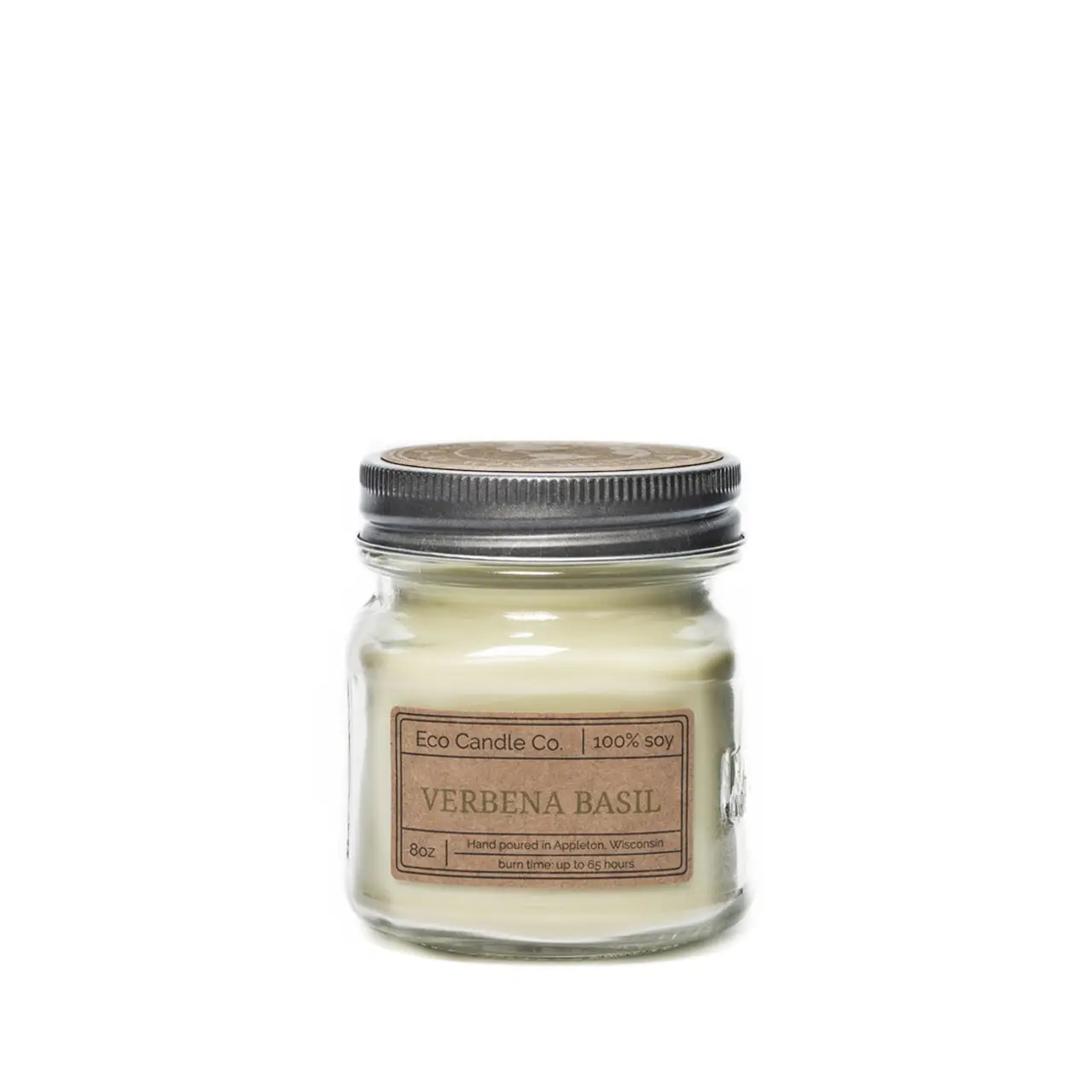 Mason Candle Verbena Basil