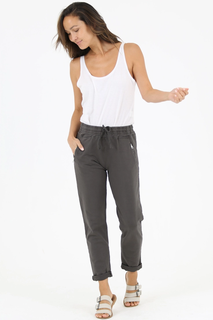 French Terry Joggers w/ Zipper Pocket