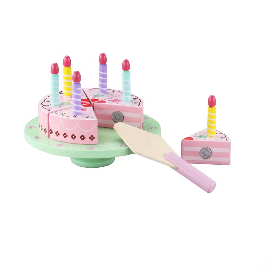 Wooden best sale play cake