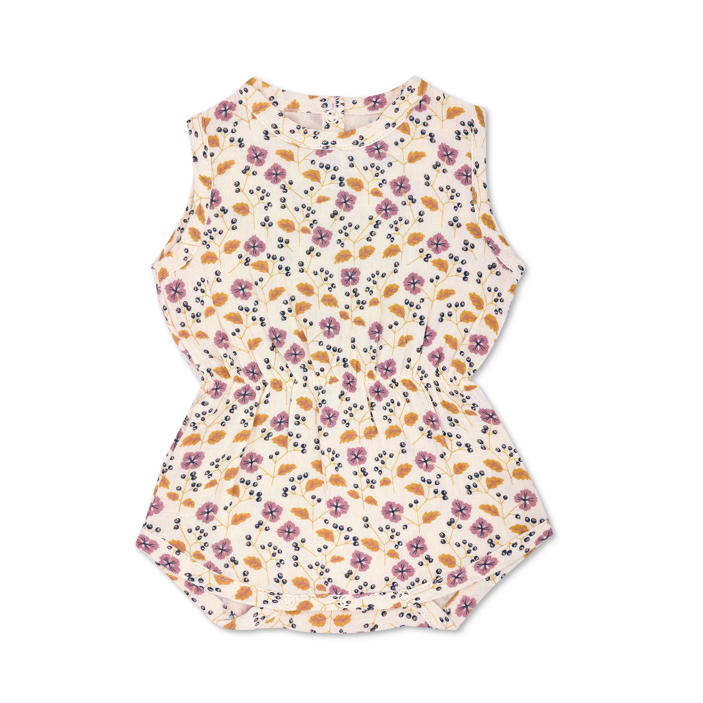 Baby Pink Flower Muslin Shortall