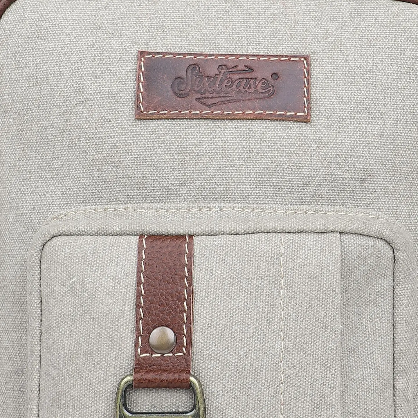 Canvas Sling Bag - Silver