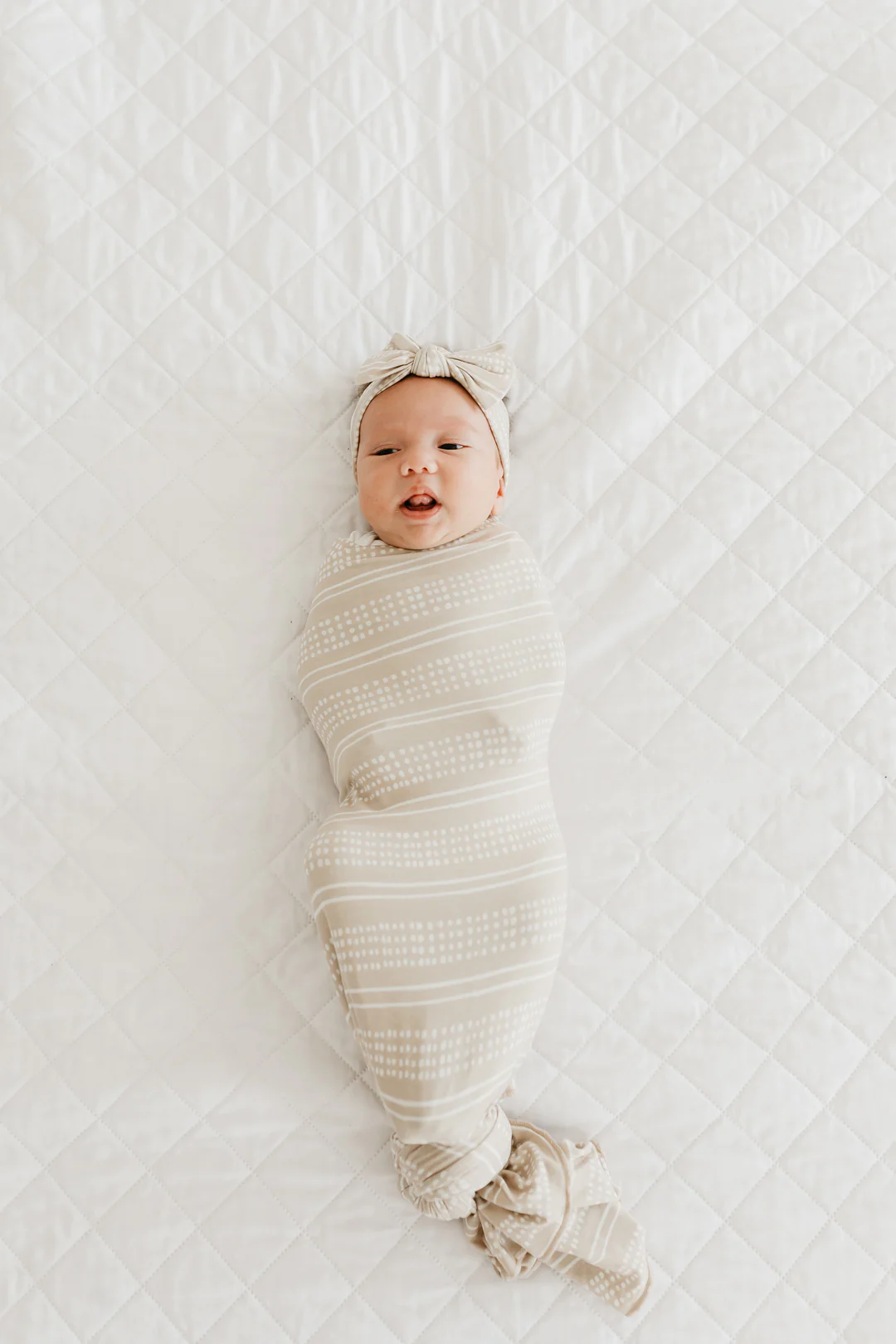 Clay Knit Swaddle Blanket