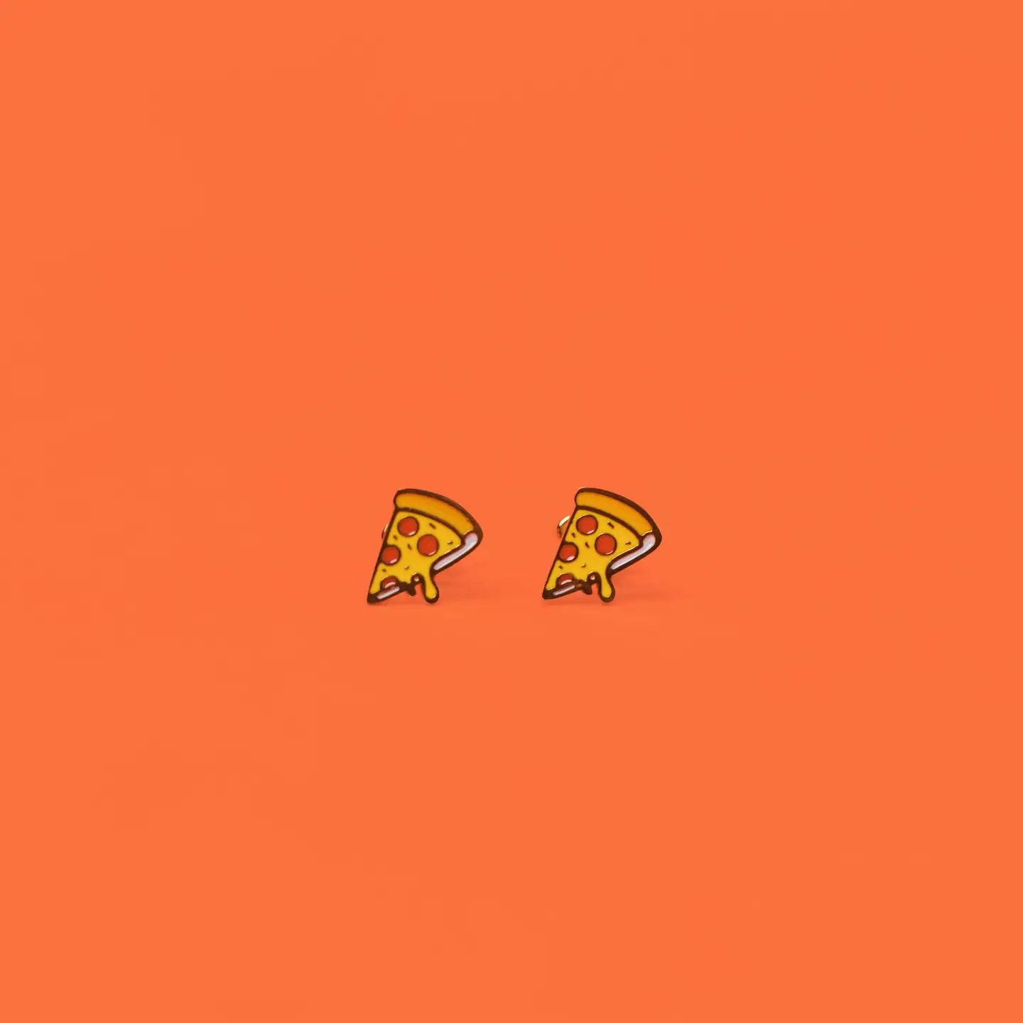 Pizza Flat Back Earrings