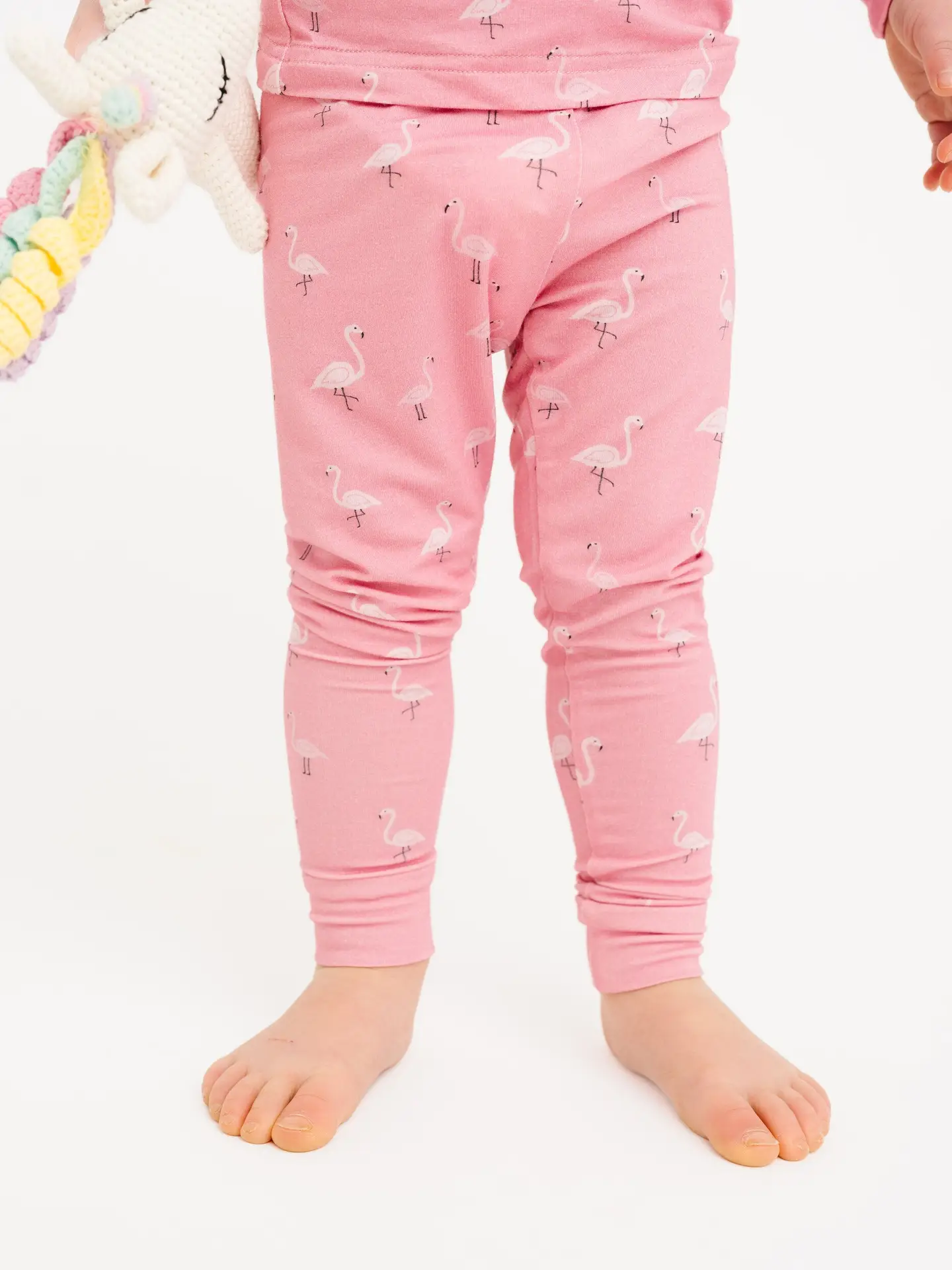 Girls Pink Flamingo Bamboo Pajamas