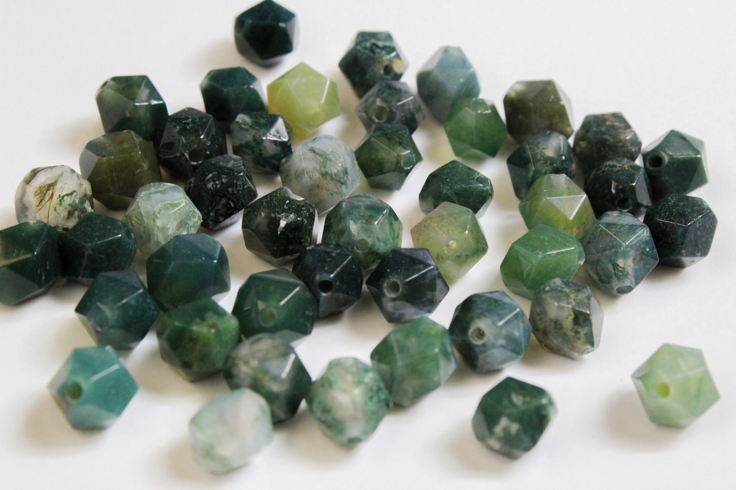 Soul Light Necklace Moss Agate for Flourish