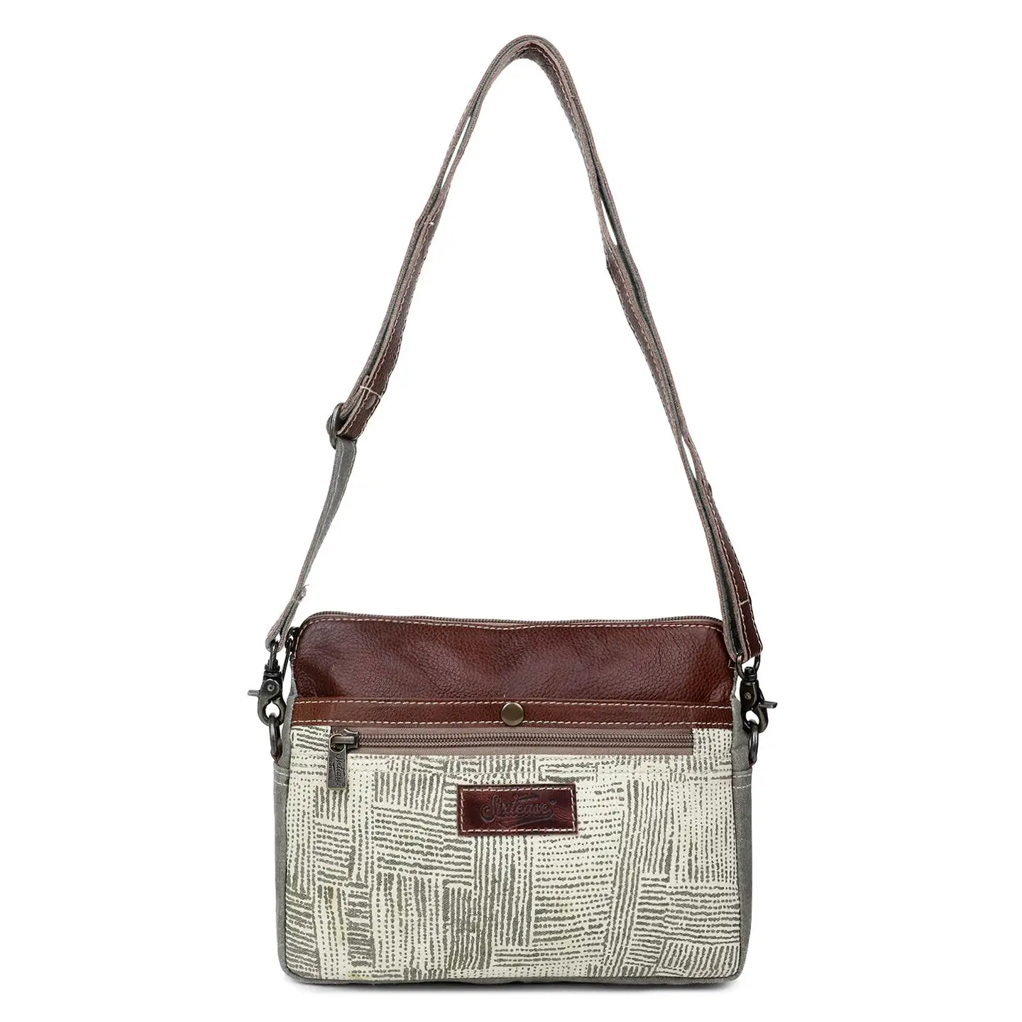 Women's Crossbody Bag - Textured Grid