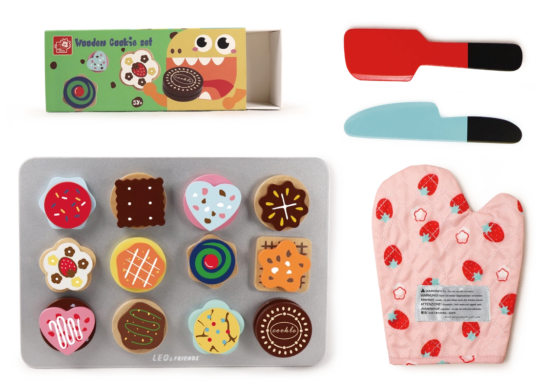 Wooden Cookie Baking Set