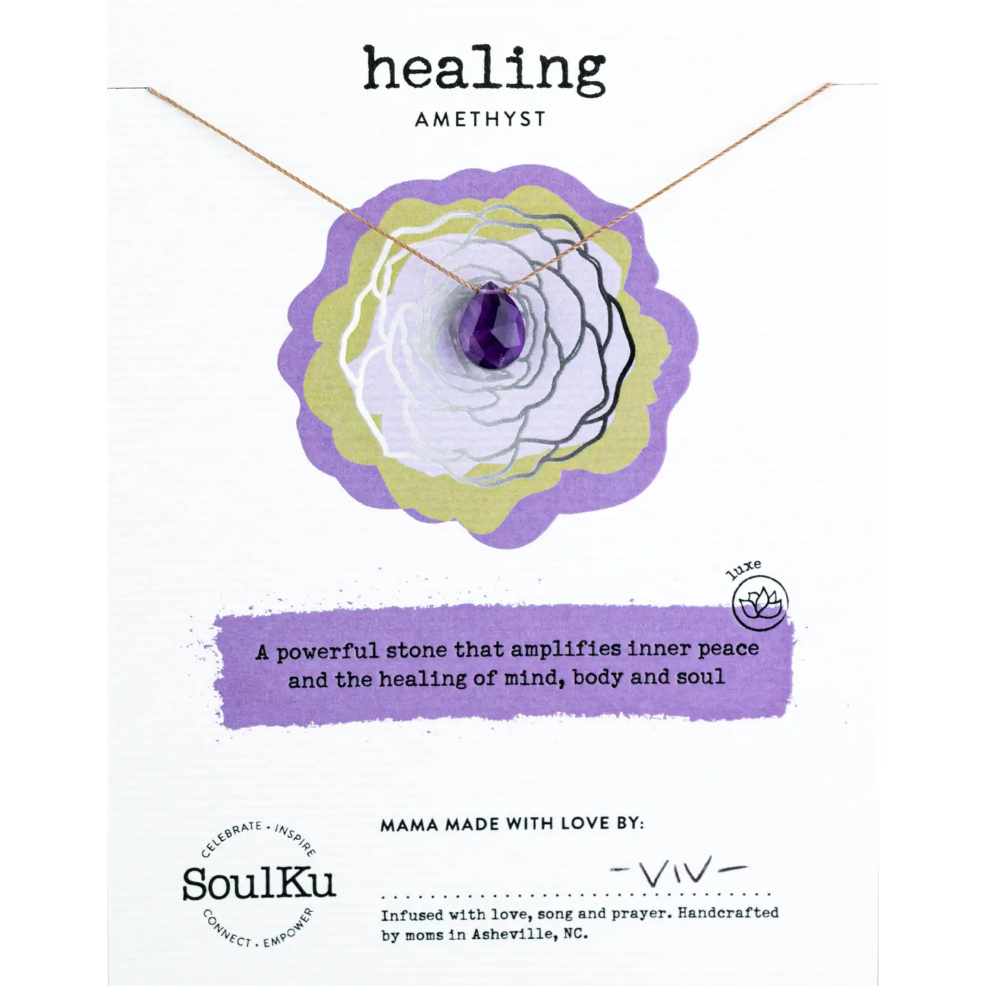 Luxe Necklace Amethyst for Healing