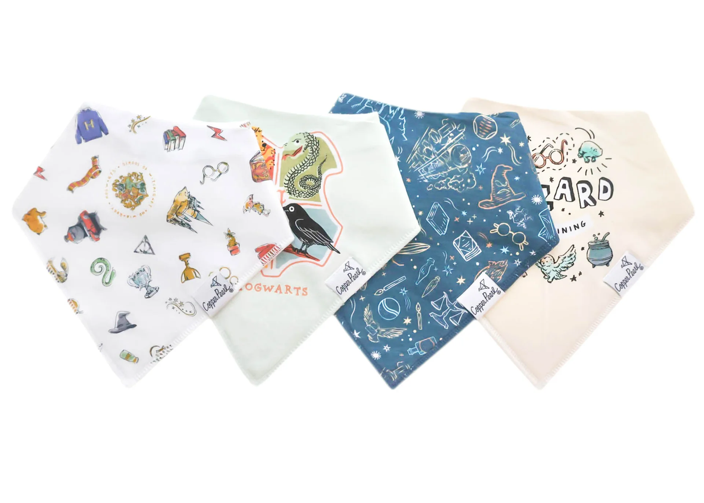 Wizarding World Baby Bandana Bib Set 4pk