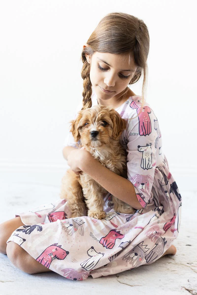 Puppy Party Twirl Dress