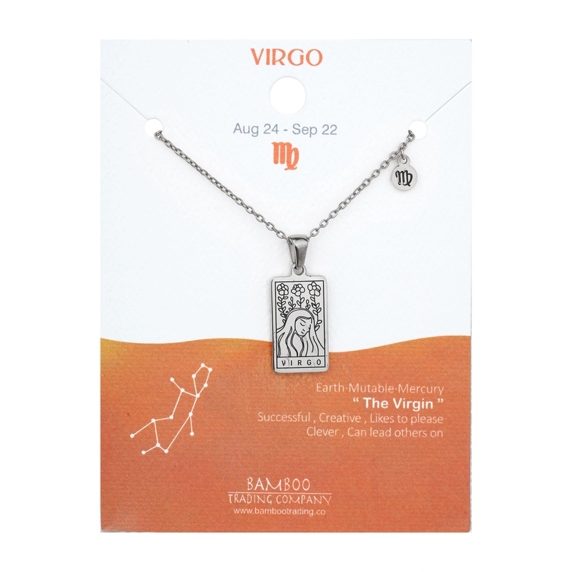 Engraved Zodiac Necklace