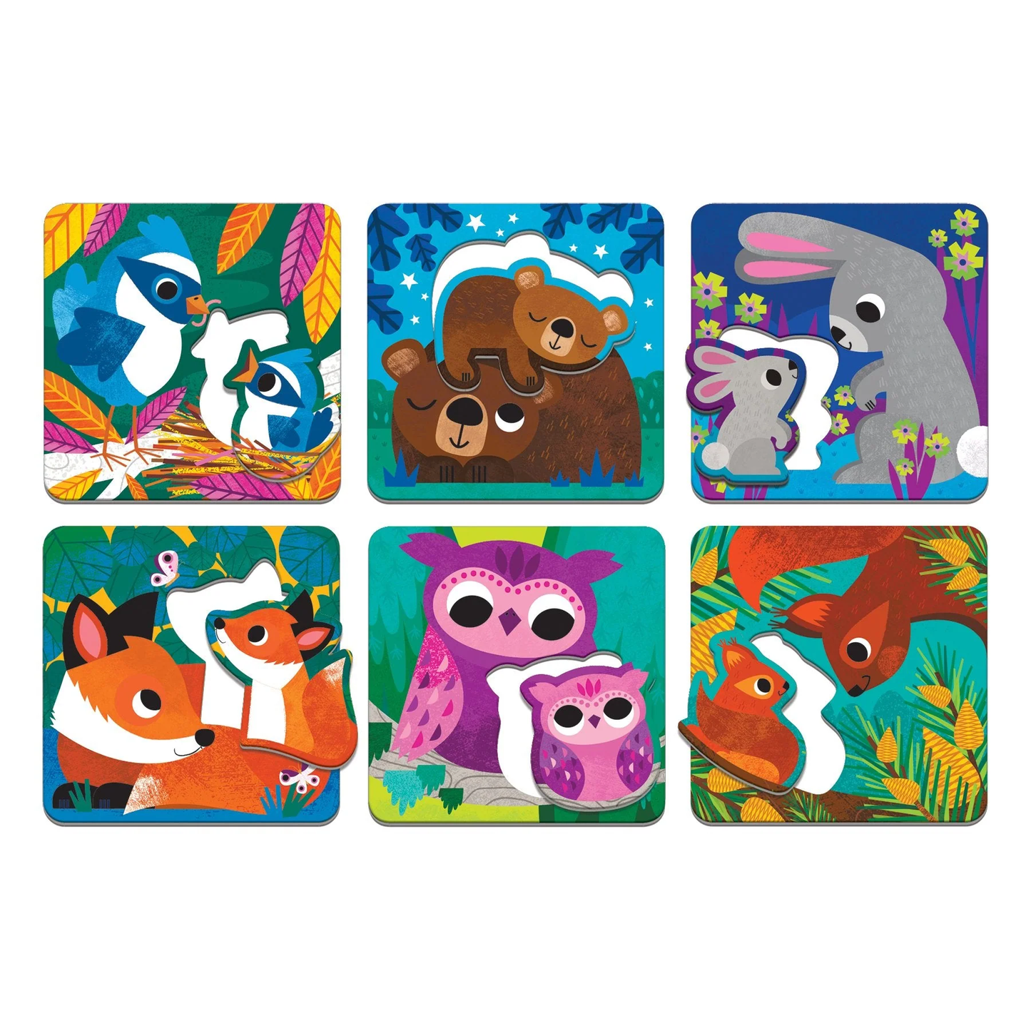Forest Babies Match Up Puzzle