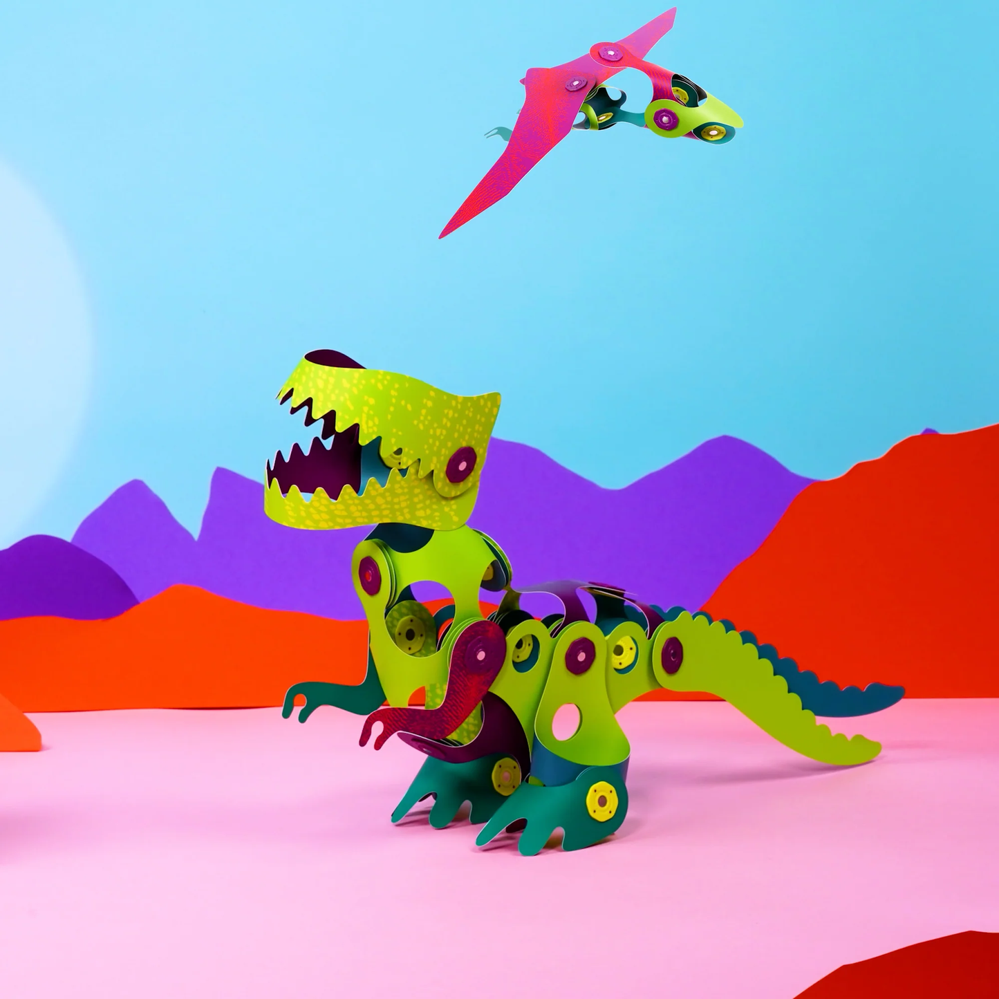 Clixo Dino Adventure Magnetic Toy Set