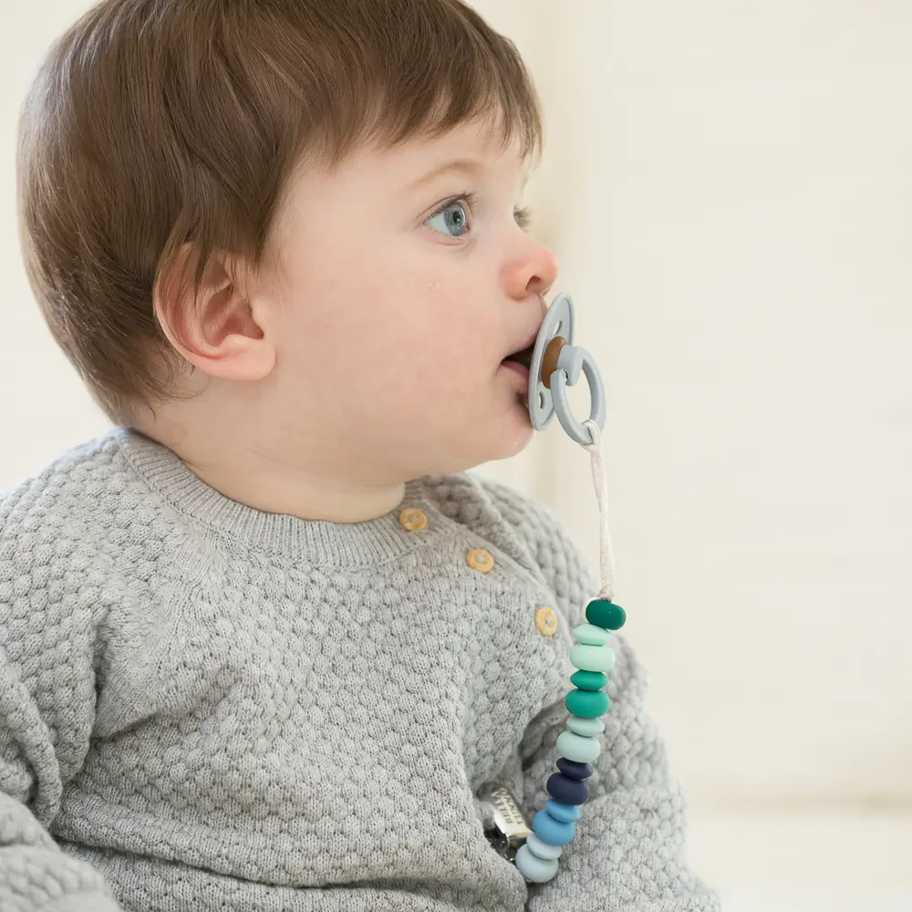 Blue/Green Pacifier Clip