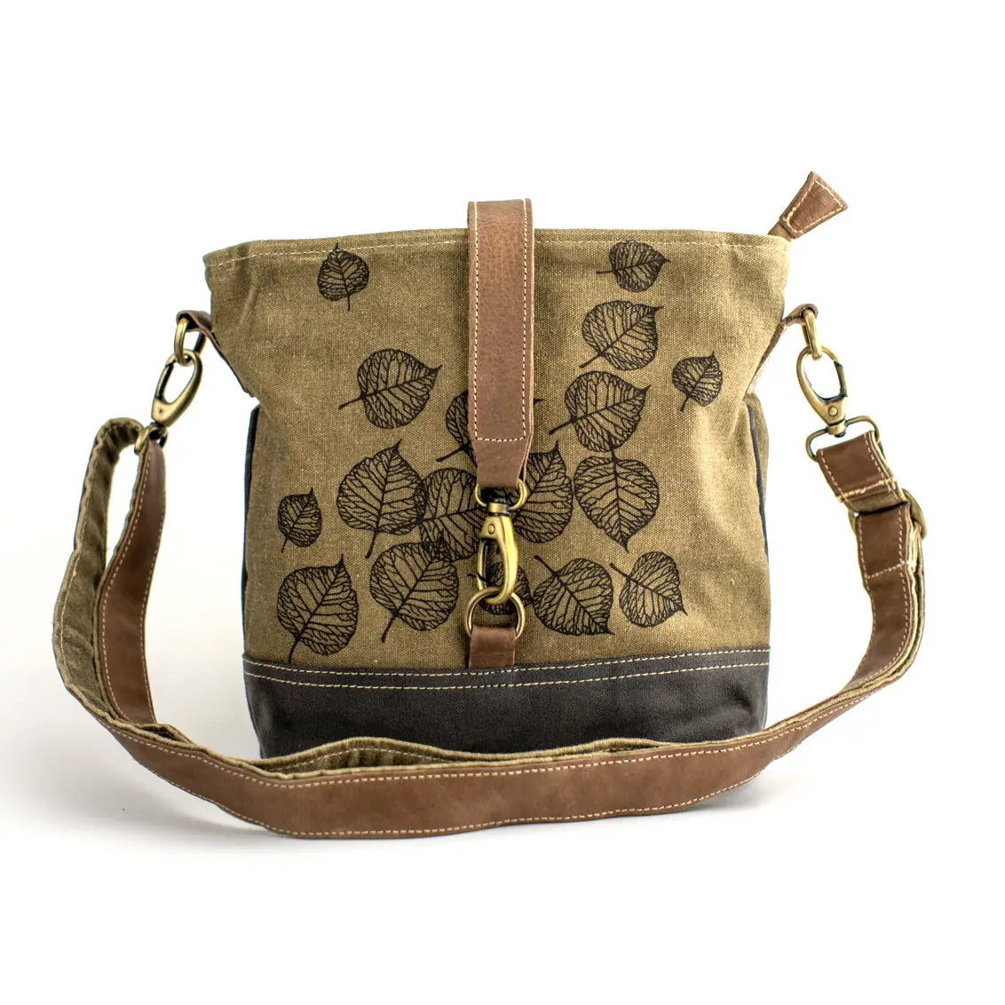 Leaves Canvas Sling Bag