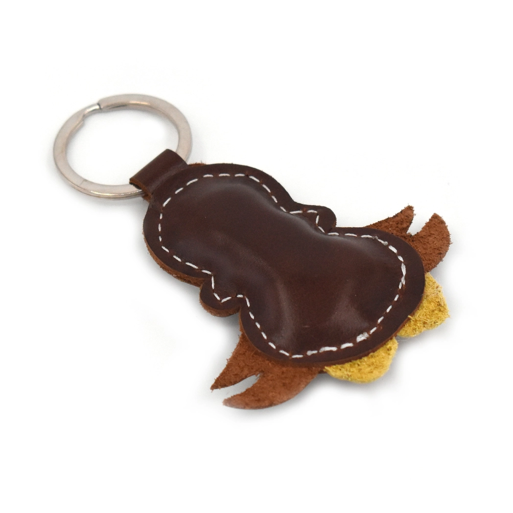 Sweet Sparrow Leather Keychain