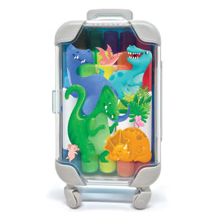Stamp & Color Markers Dino
