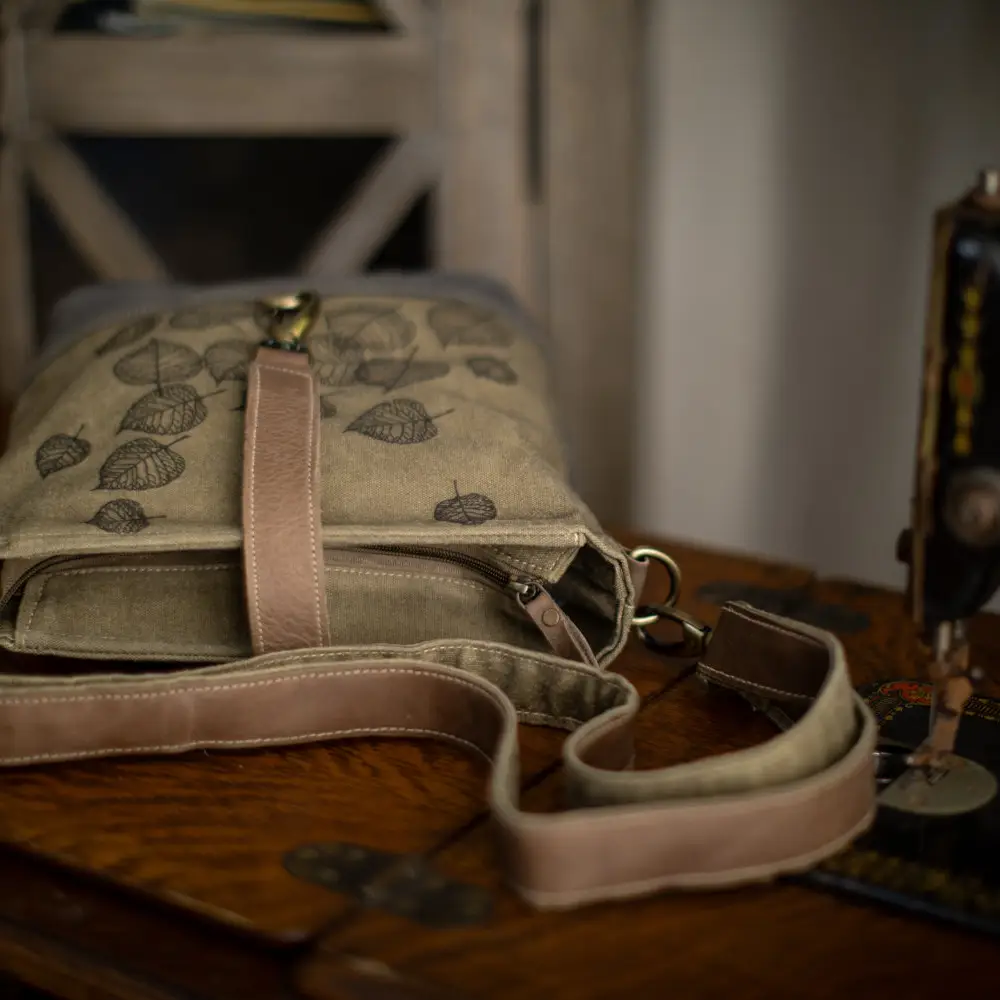 Leaves Canvas Sling Bag